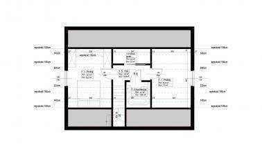 ERDOL 2 - Version Rechts (Wohnzimmer auf der rechten Seite) - Dachgeschossausbau - Beispielvorschlag